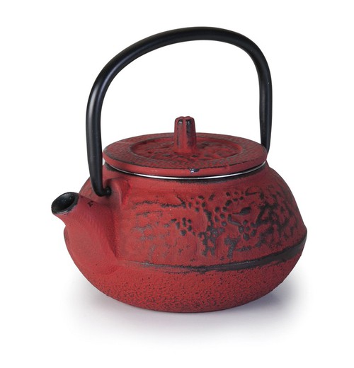 Red Cast Iron Teapot 0.25 L Lacor
