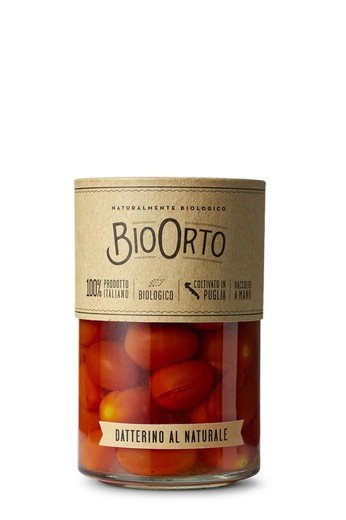 Tomates datterini bio cherry al natural Bio Orto 370 ml
