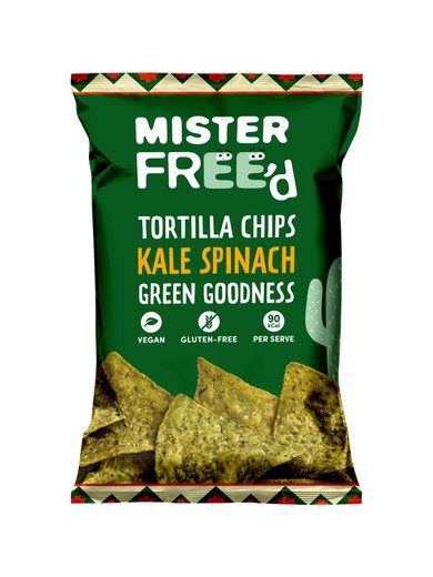 Tortilla chips kale espinacas mr free'd 135 grs
