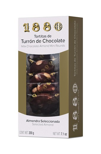Tortitas de Turrón de Chocolate con Leche 1880 Artesano 200g