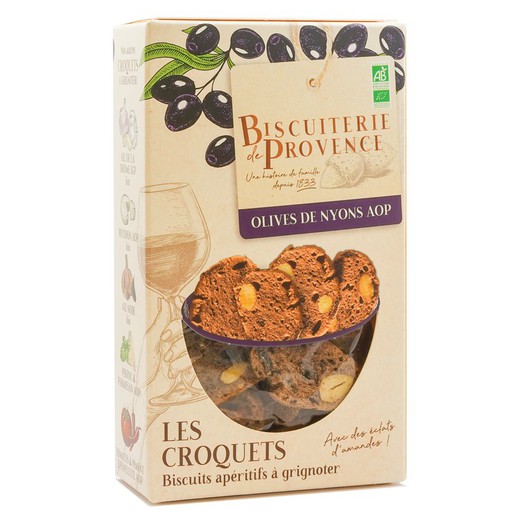Tostadas Croquets de aceitunas de Nyons 90 g Biscuiterie de Provence