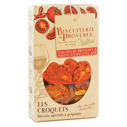 Tostadas Croquets de tomate y pimiento de espelette 90 g Biscuiterie de Provence