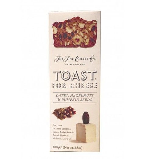 Toasted dates, hazelnuts and pumpkin seeds the fine cheese co