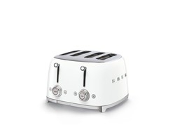 Smeg Style Retro Four Slice White Toaster