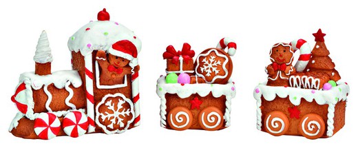 Tren Navidad Gingerbread Set 3 G Wurm