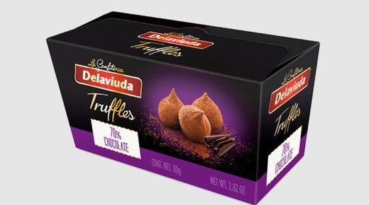 Trufa 70% Chocolate Delaviuda 80 grs