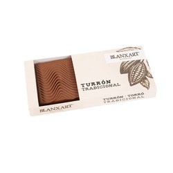 Turrón almendrado con chocolate con leche blanxart 300 grs