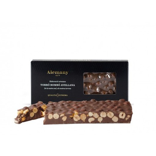 Alemany Artisan Nougat Chokolade Hasselnød 250 gram