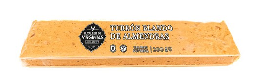 Torrone morbido alle mandorle el taller virginias 200 gr senza glutine