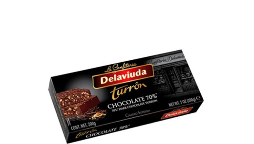 Turrón Chocolate 70% Delaviuda 200 grs