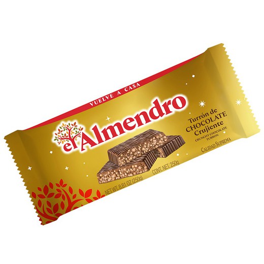 Turrón Chocolate Clásico El Almendro 250 grs