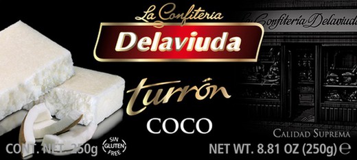 Turrón Coco Delaviuda 250 grs