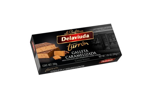 Turrón De Galleta Caramelizada Delaviuda 200 grs