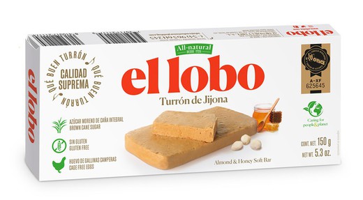 Turrón de Jijona El Lobo 150g