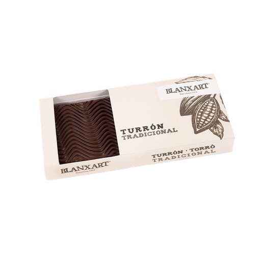 Truffle nougat without liquor chocolate blanxart 300 grs