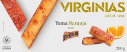 Turrón de yema tostada a licor virginias 200 grs sin gluten