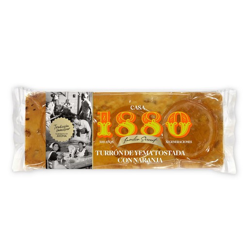 Turrón de Yema Tostada con Naranja Rilsan 300g Marca 1880