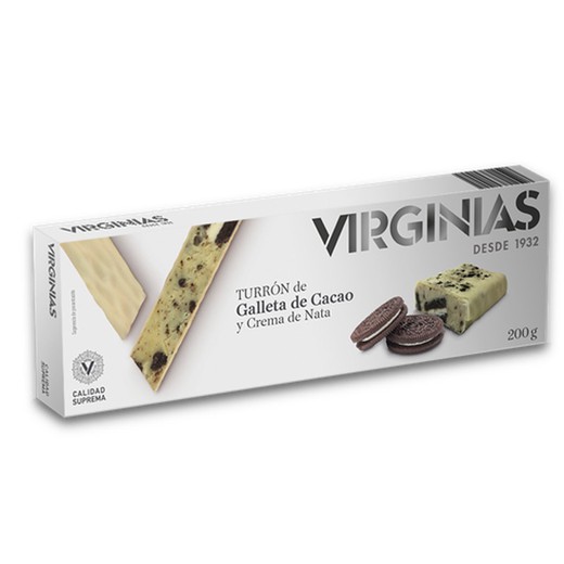 Biscuit nougat cacao et crème virginias 200 gr sans gluten