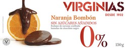 Nougat de bombom de laranja sem adição de açúcar virginias 150 gr sem glúten