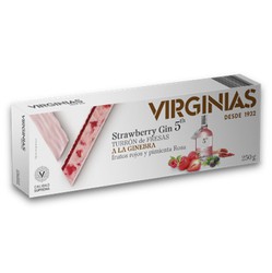 Turrón strawberry gin 5th fresa a la ginebra virginias 250 grs sin gluten