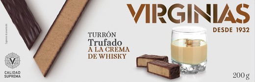 Nougat truffé à la crème de whisky de Virginie 200 g sans gluten