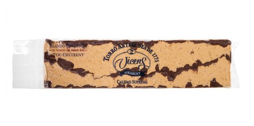 Nougat Vicens Mjuk crunchy choklad Special 300g