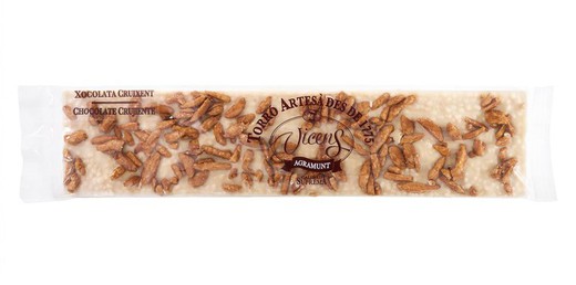 Nougat Vicens Crunchy vit choklad special 250g