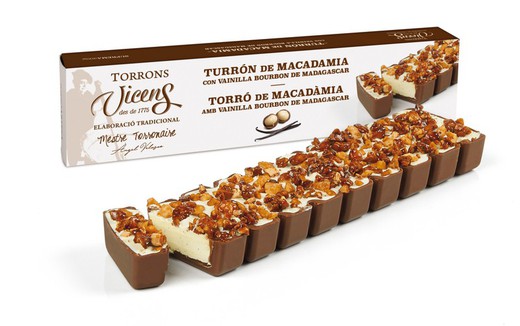 Nougat Vicens Macadamia med Vanilj Bourbon Madagaskar Special 300 grs