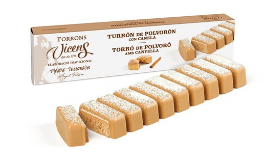Nougat Vicens Polvorón with Special Cinnamon 300 grs