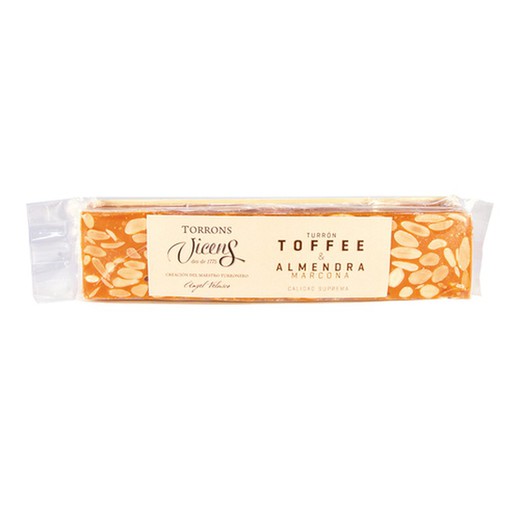 Turrón vicens toffee almendra especial 300g