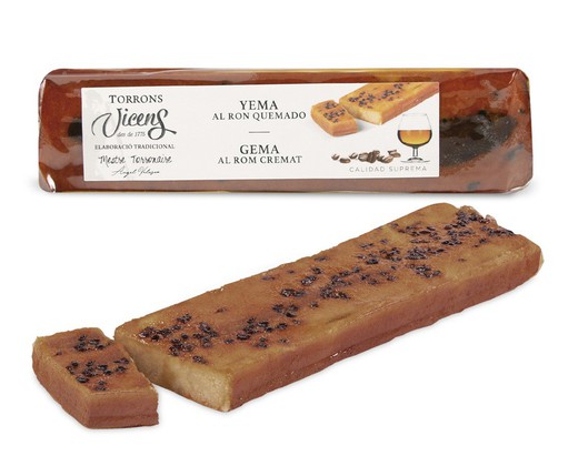 Turrón Vicens Yema Quemada Ron Quemado Especial 300 grs