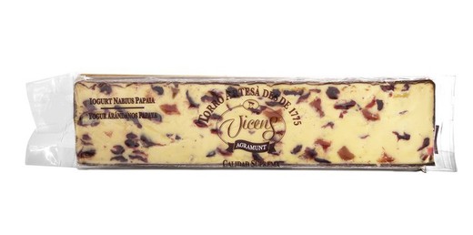 Nougat vicens yogurt with blueberries and papaya special 300g