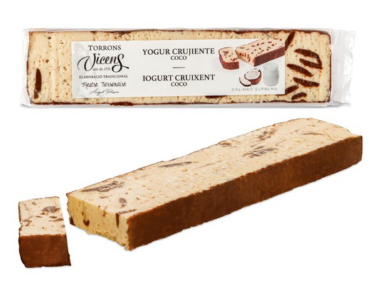 Turrón Vicens Yogurt con Coco Especial 300 grs