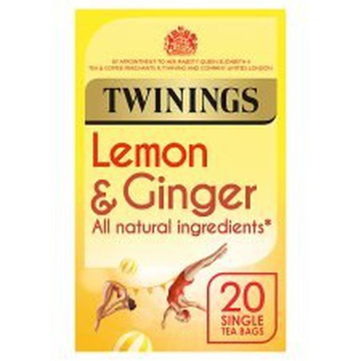 Twinings infusión limón y jengibre 20 sobres