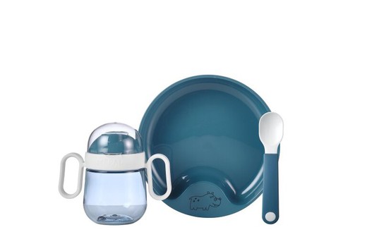 Set de vaisselle bébé Mio 3 pcs - bleu
