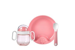 Set de vaisselle bébé Mio 3 pcs - rose