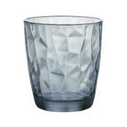 Diamantblått vattenglas (set med 3) Bormioli