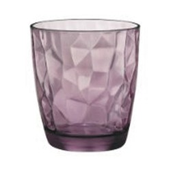 Diamant lila vattenglas (set med 3) Bormioli