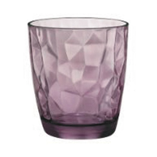Diamond Lilac Water Glass (Set Of 3) Bormioli