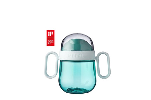 mio children's anti-spill cup 200 ml - turquoise