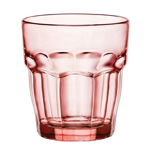Steenroze waterglas (set van 6) Bormioli