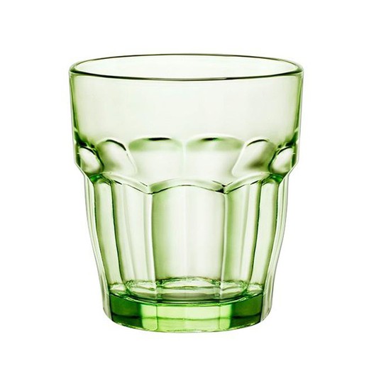 Bicchiere Verde Acqua Rock (Set Da 6) Bormioli