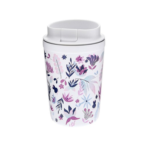 Vaso Térmico De Acero Inoxidable 350 ml Ice Forest Flower Creative Story