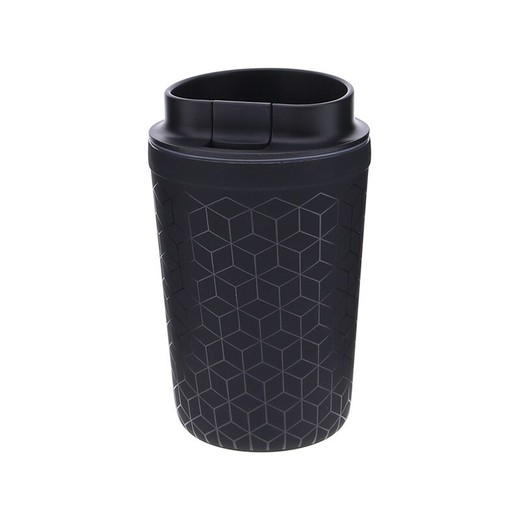 Vaso Térmico Estampado 350 ml Black Geometric Acero Creative Story