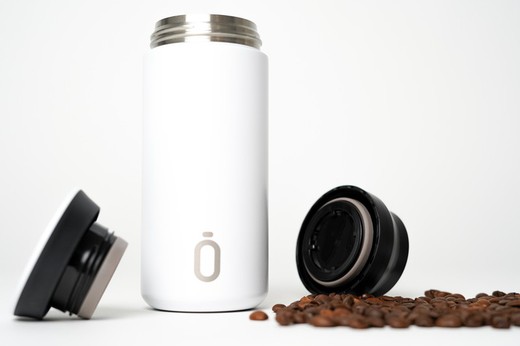 Runbott Thermos Coffee Cup 350ml White