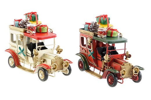 metallic christmas decoration vehicle