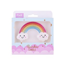 Rainbow birthday candle topper pme