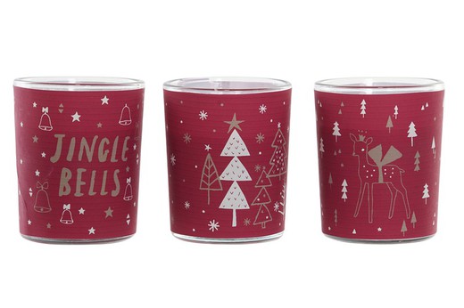 Christmas candle set of 3