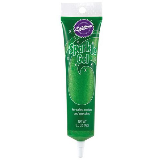 Wilton sparkle gel verde oscuro 100g