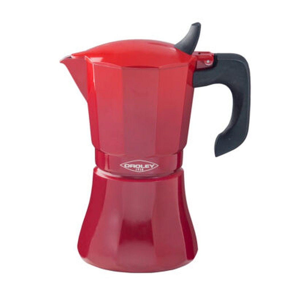 LEOPOLD Cafetera Espresso TIVOLI – 6 Tassen, Edelstahl & Aluminium, Für Alle Herdarten Inkl. Induktion